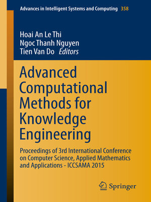 cover image of Advanced Computational Methods for Knowledge Engineering